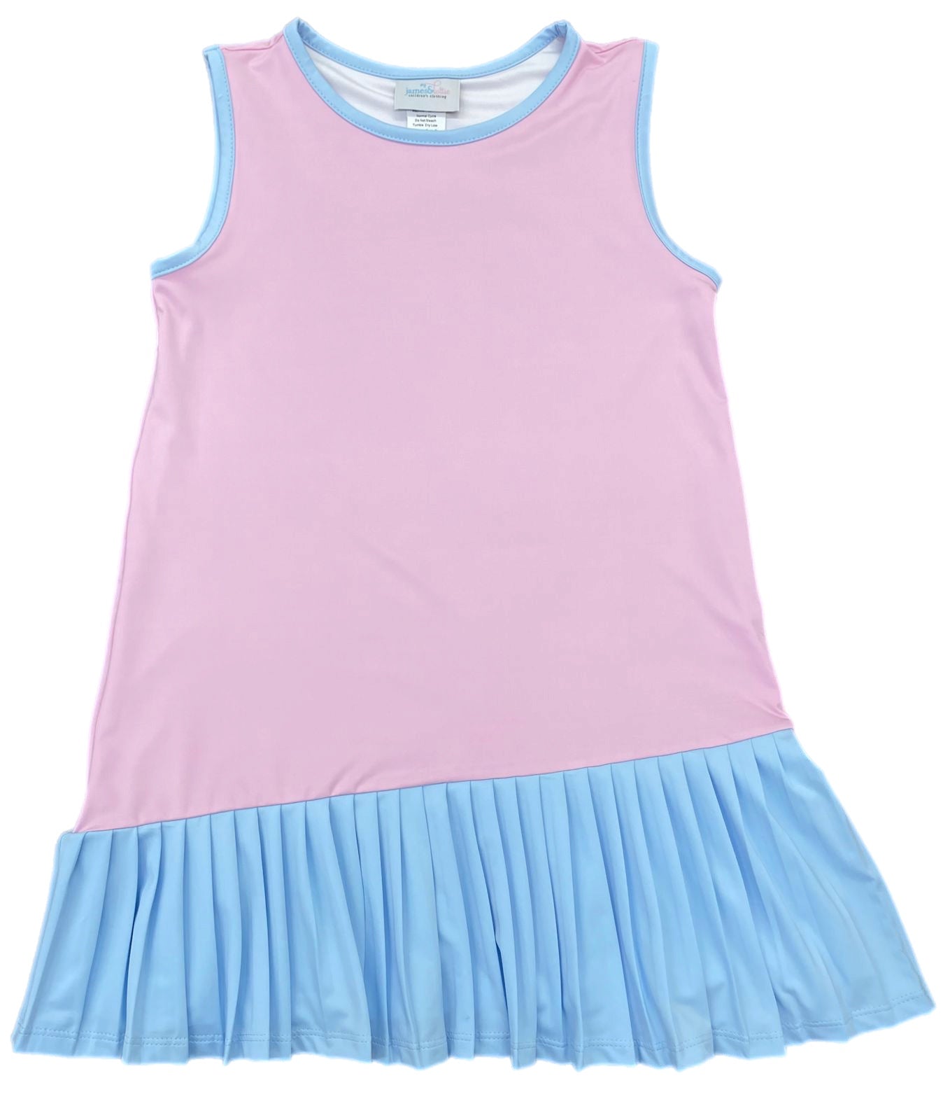 Vivi Tennis Dress-Pink with Blue