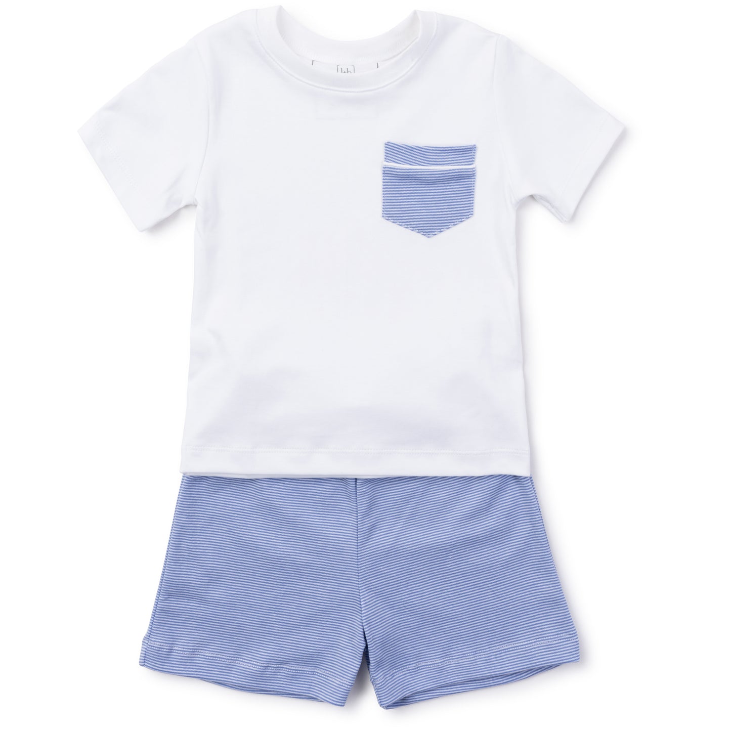 Charles Short Set-Blue/Wh Stripe