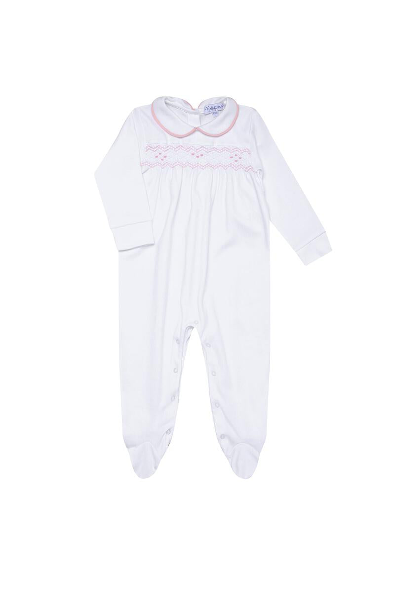 Nella Pima Smocked footie