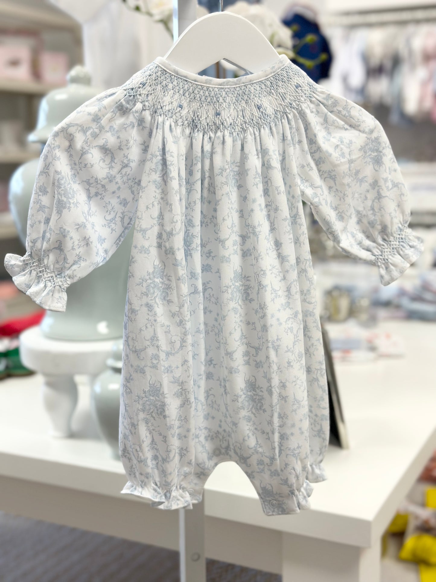 Blair Smocked Bubble - Floral