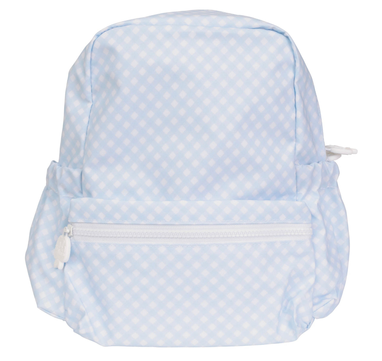 Apple of my Isla- Blue Gingham Backpack- Small