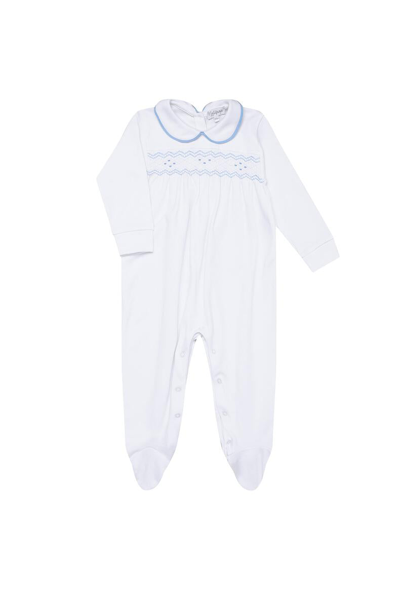 Nella Pima Smocked footie