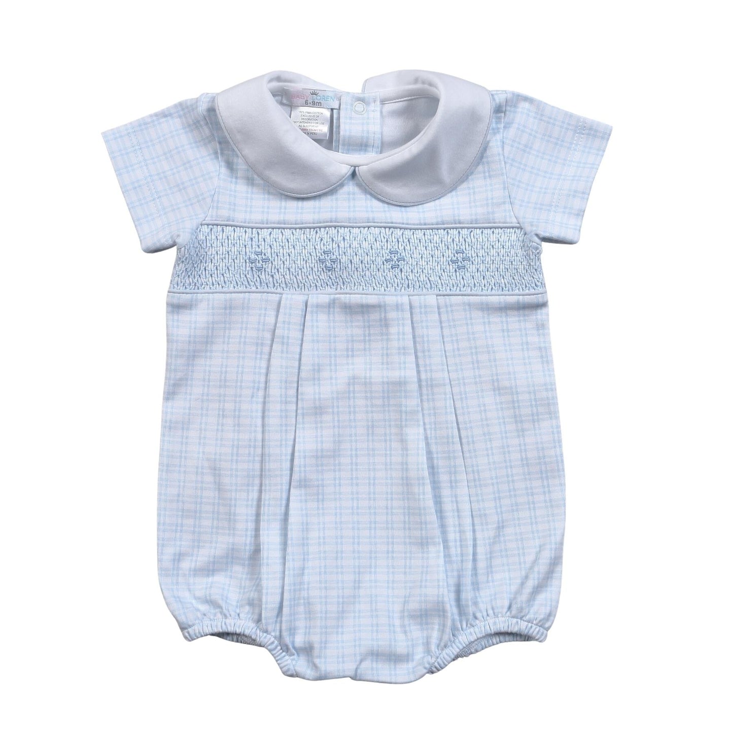 Boys Blue Plaid Bubble