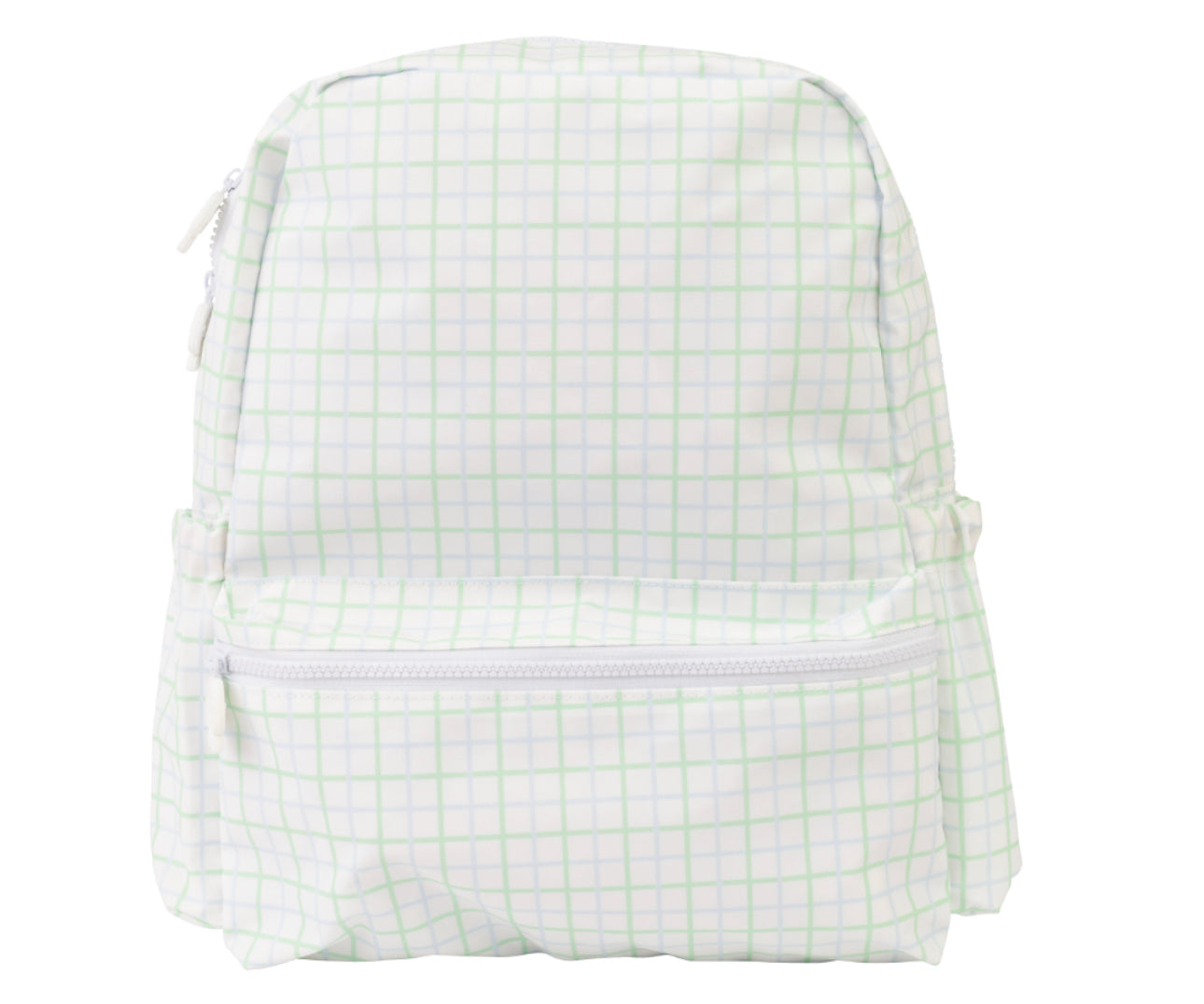 Apple of My Isla Backpack-Blue/Green Windowpane-Large