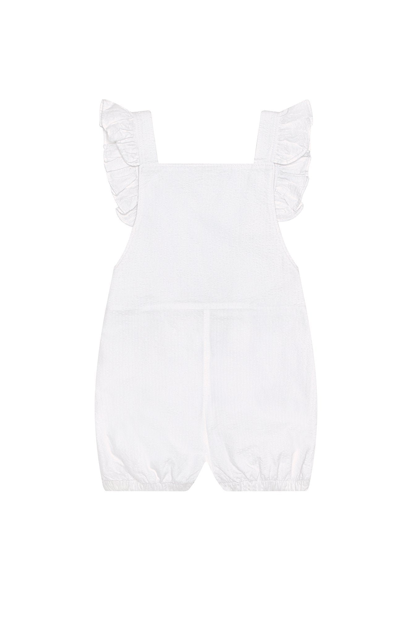 Nella White Ruffle Romper