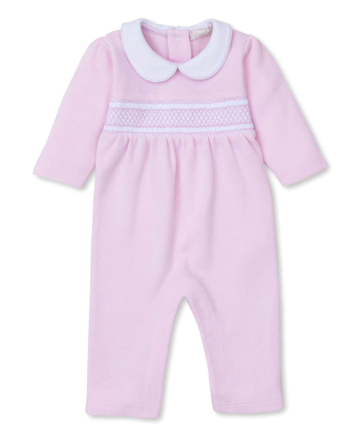 Playsuit- Hand Smocked Pink