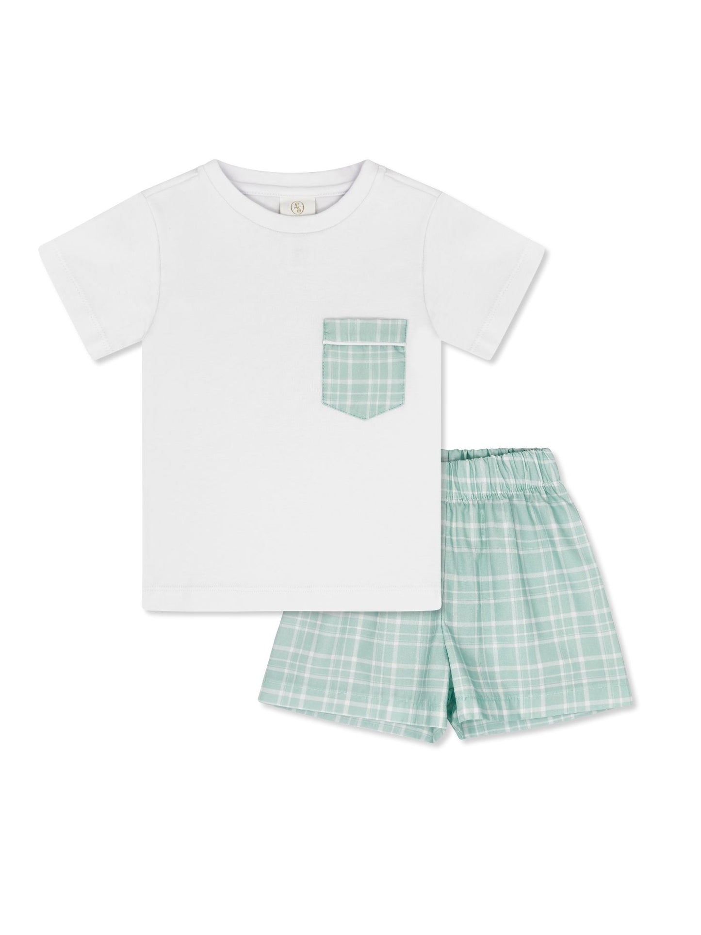 Charlie Short Set - Gulfport Green Plaid